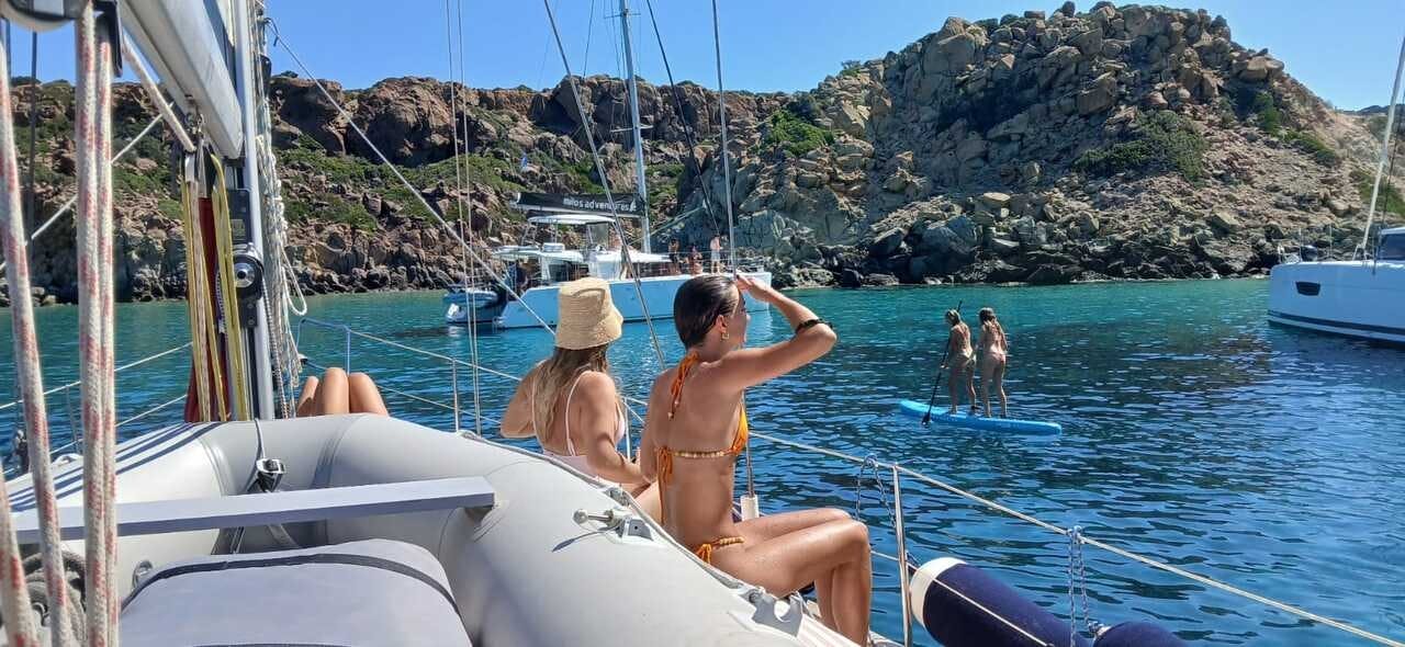 Morning half-day private yacht cruise in Milos