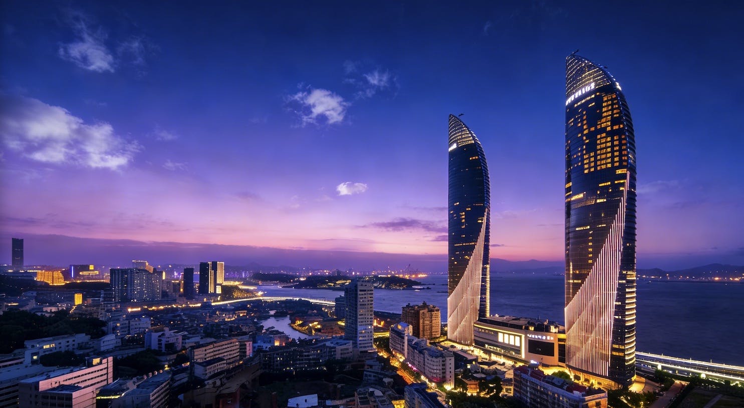 Passeio noturno em Xiamen com guia pessoal e motorista