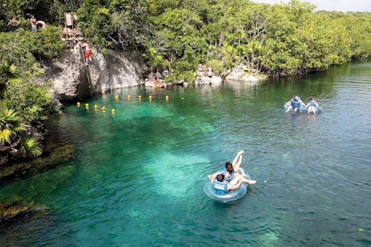 Delphinschwimmen bei Delphinus mit Xel-Ha Light Park Ticket mit Transfer