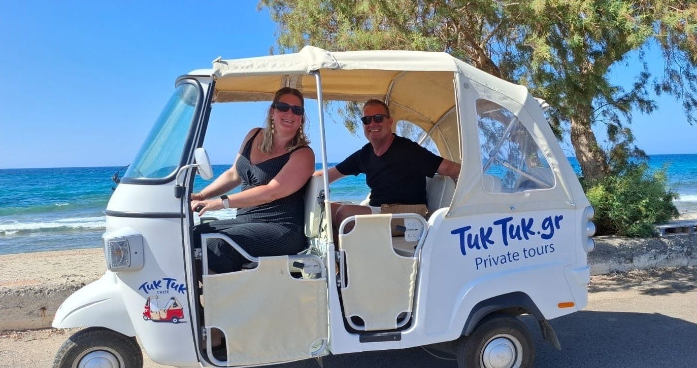 Private tuk-tuk tour of Crete's inland villages with tastings