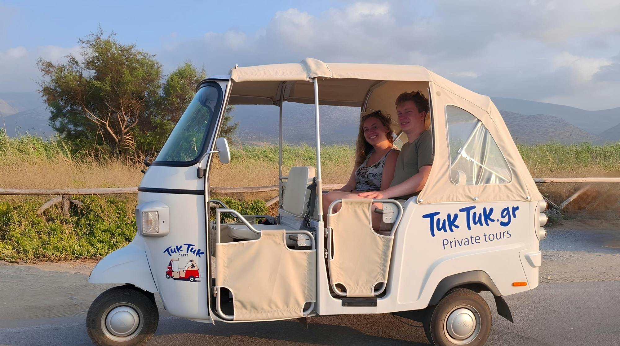Private tuk-tuk tour of Hersonissos with sea views