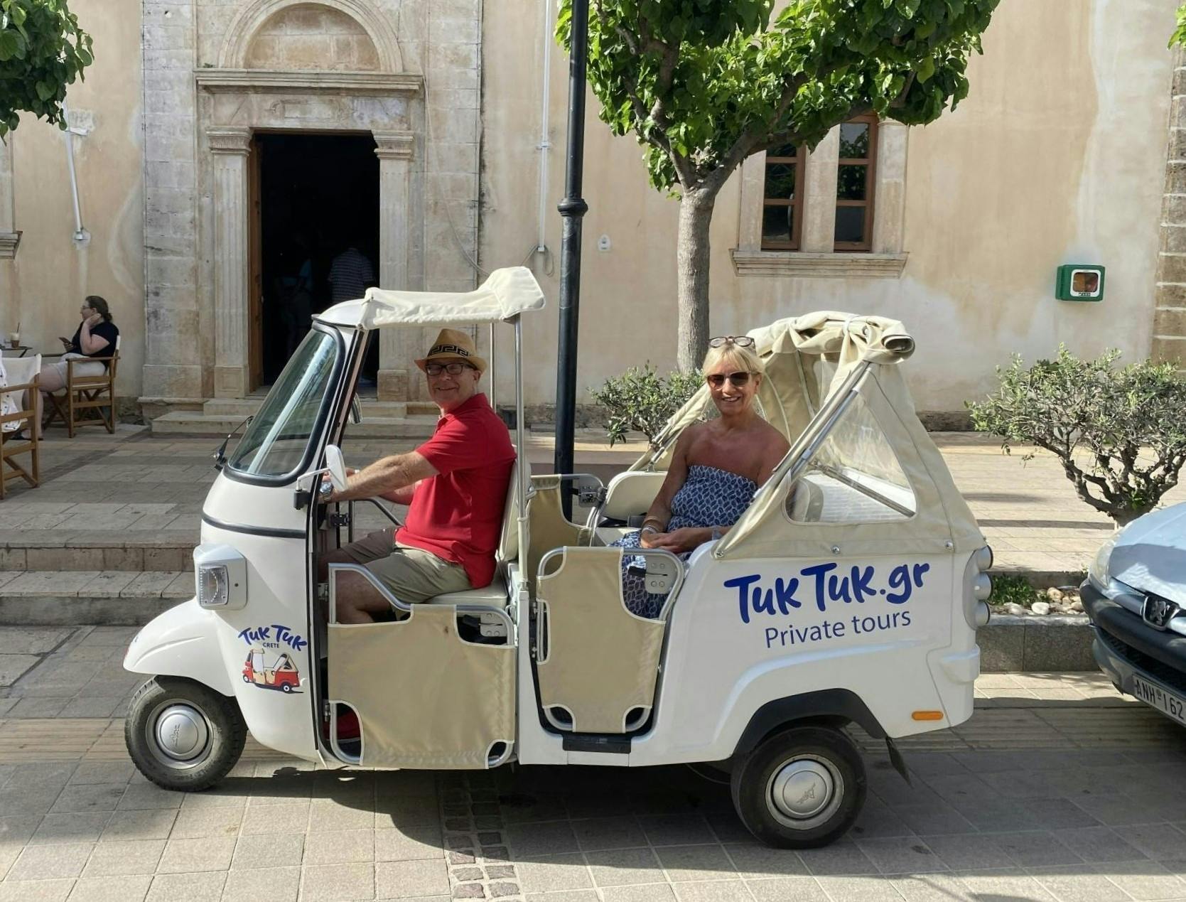 Malia to Sissi private tuk-tuk journey with tastings