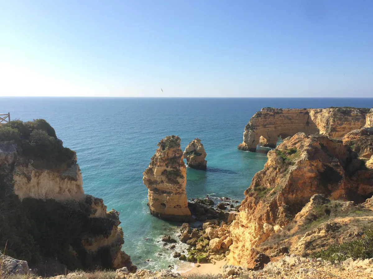 Algarve Cliffs by land and sea