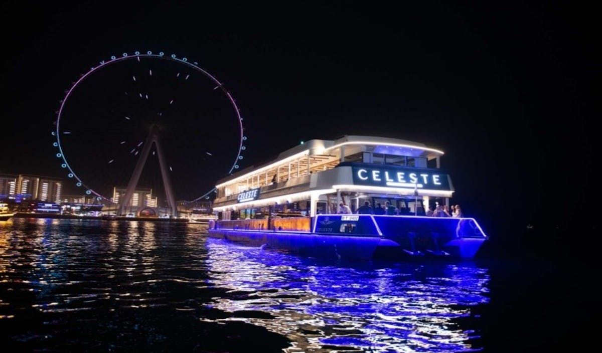 Celeste luxe cruise en diner met keuze hoofd- of bovendek