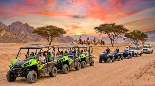 Safari no deserto em moto-quatro e 4x4 com jantar numa aldeia beduína