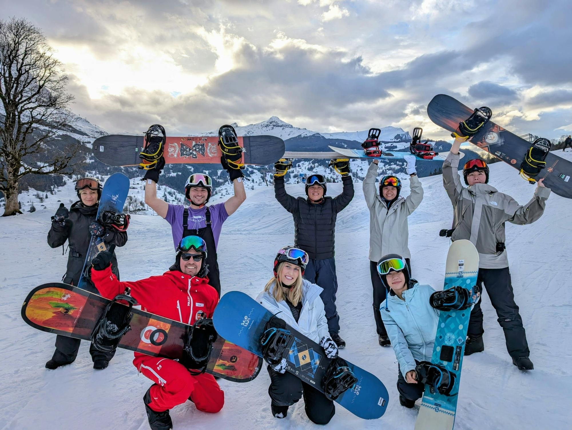 1-daags snowboardpakket voor beginners in Grindelwald