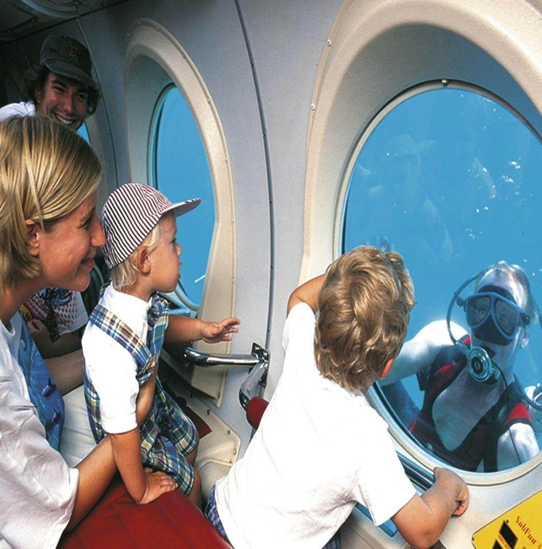 Semi-submarine adventure from Kolymbia with swim stops