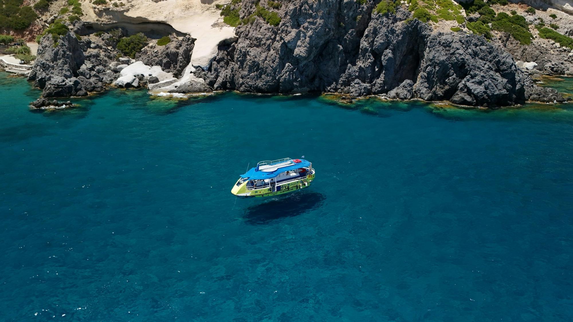 Semi-submarine adventure from Kolymbia with swim stops