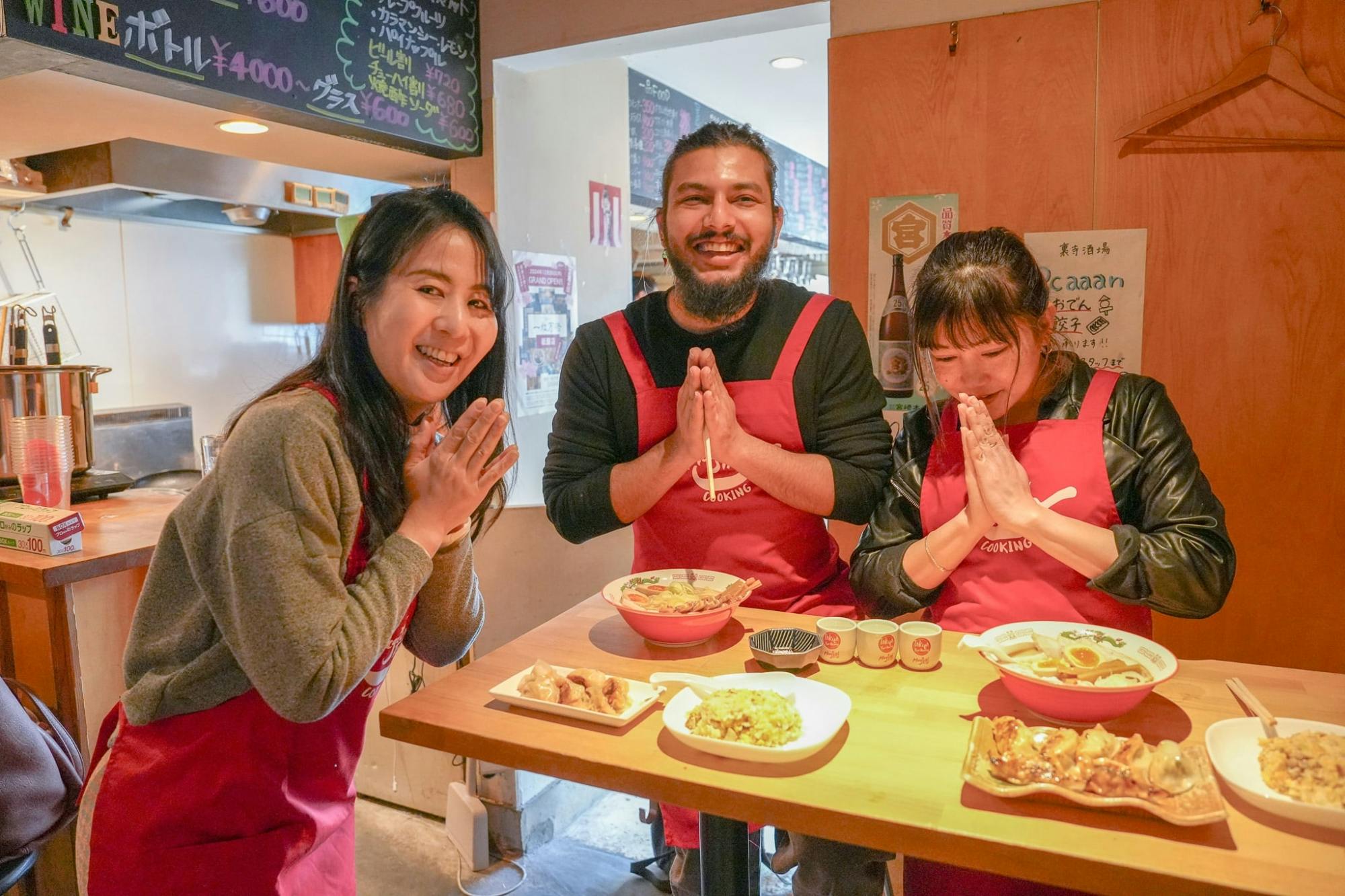 Kyoto ramen and gyoza cooking class with professional chefs