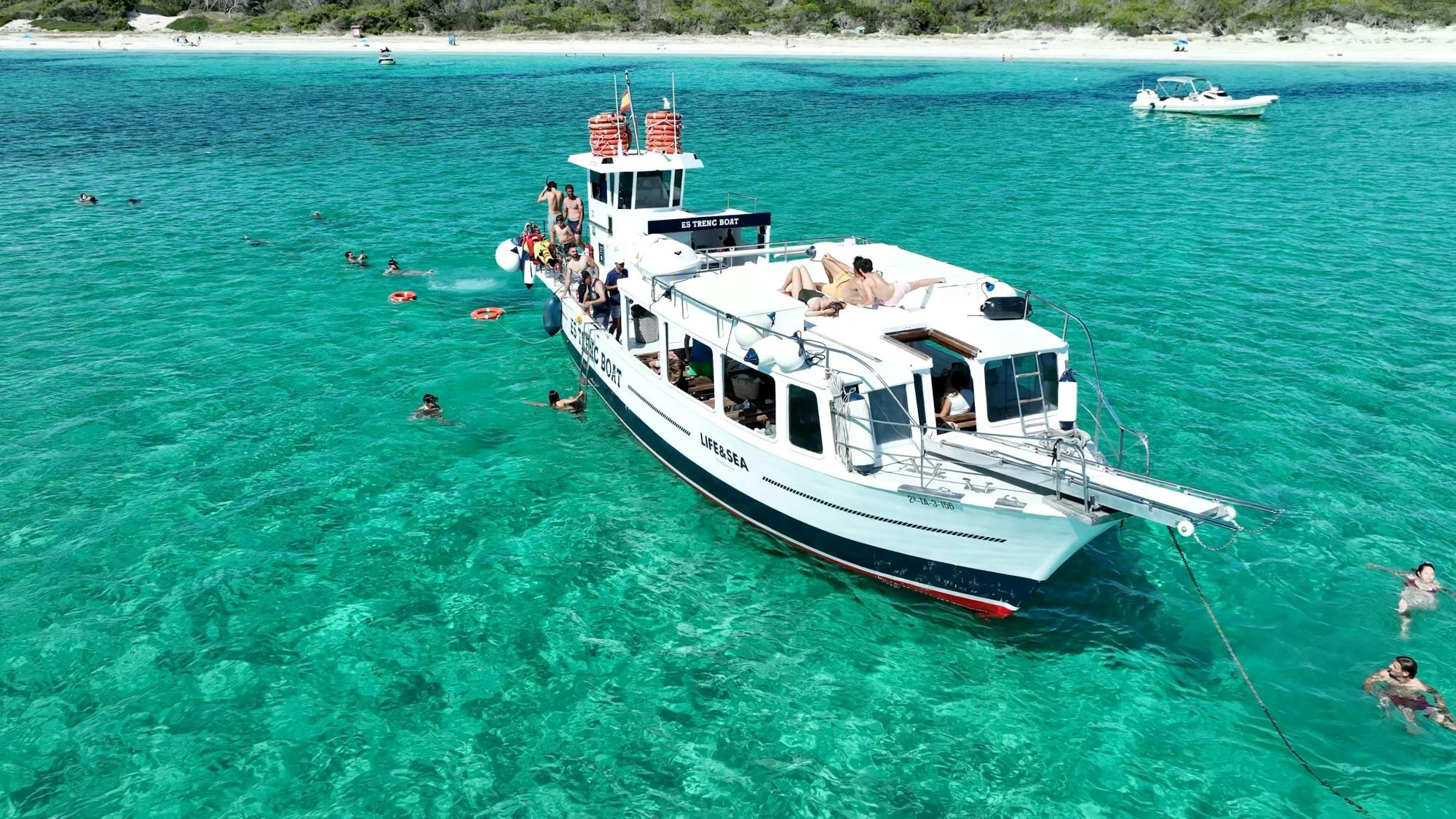 Tour in barca di Es Trenc di 3 ore a Maiorca