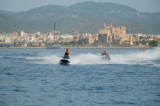55 minutes de jet ski à Majorque