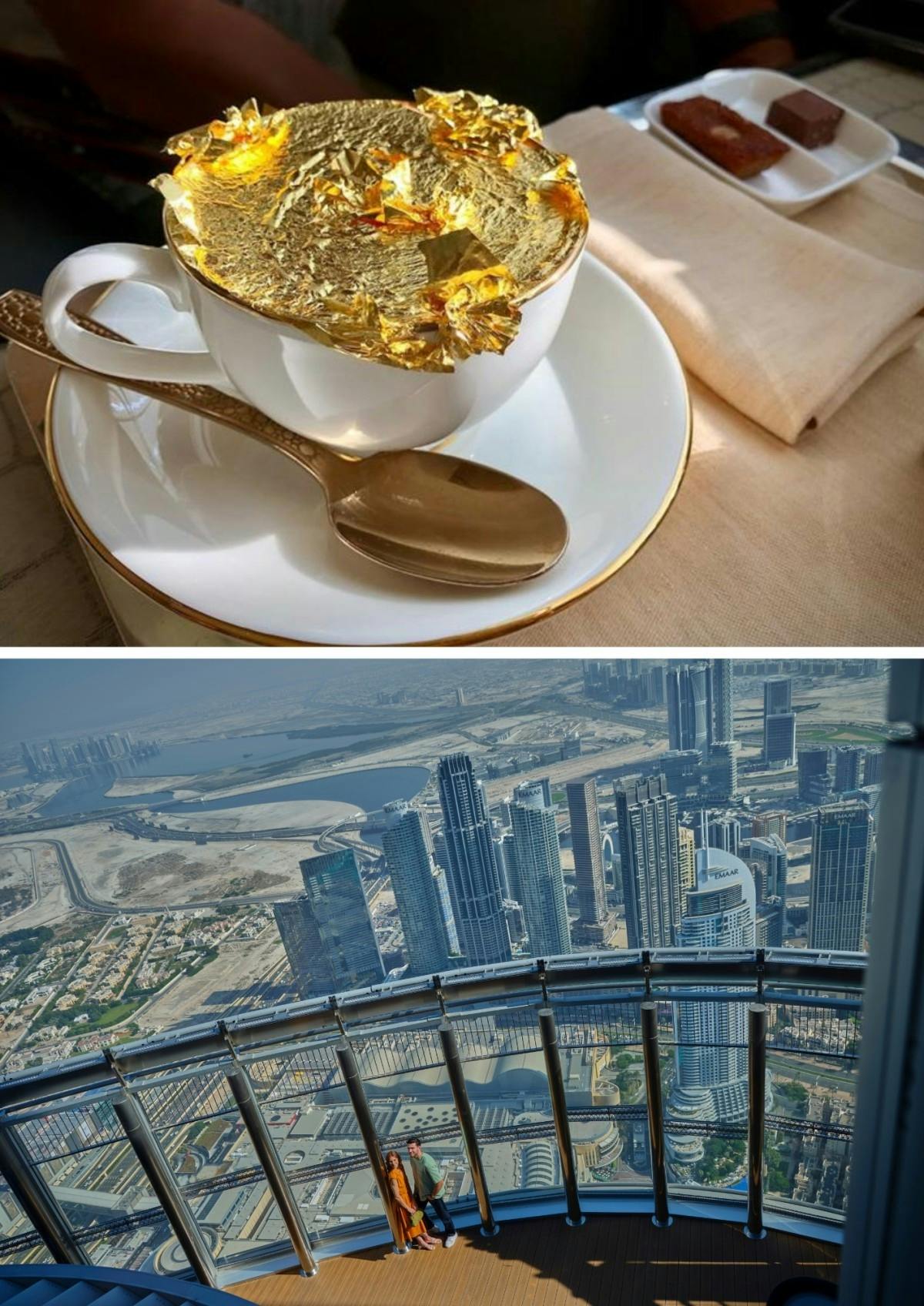 At The Top L124 with gold cappuccino at Armani Cafe TDM