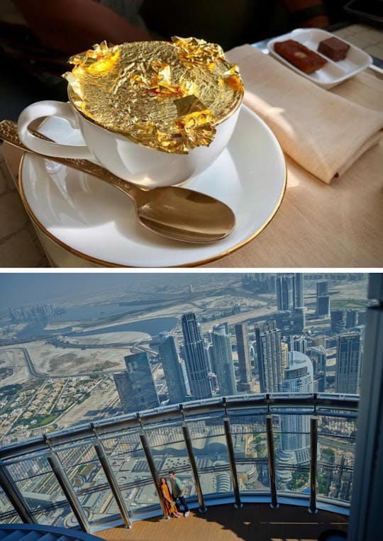 At The Top L124 with gold cappuccino at Armani Cafe TDM