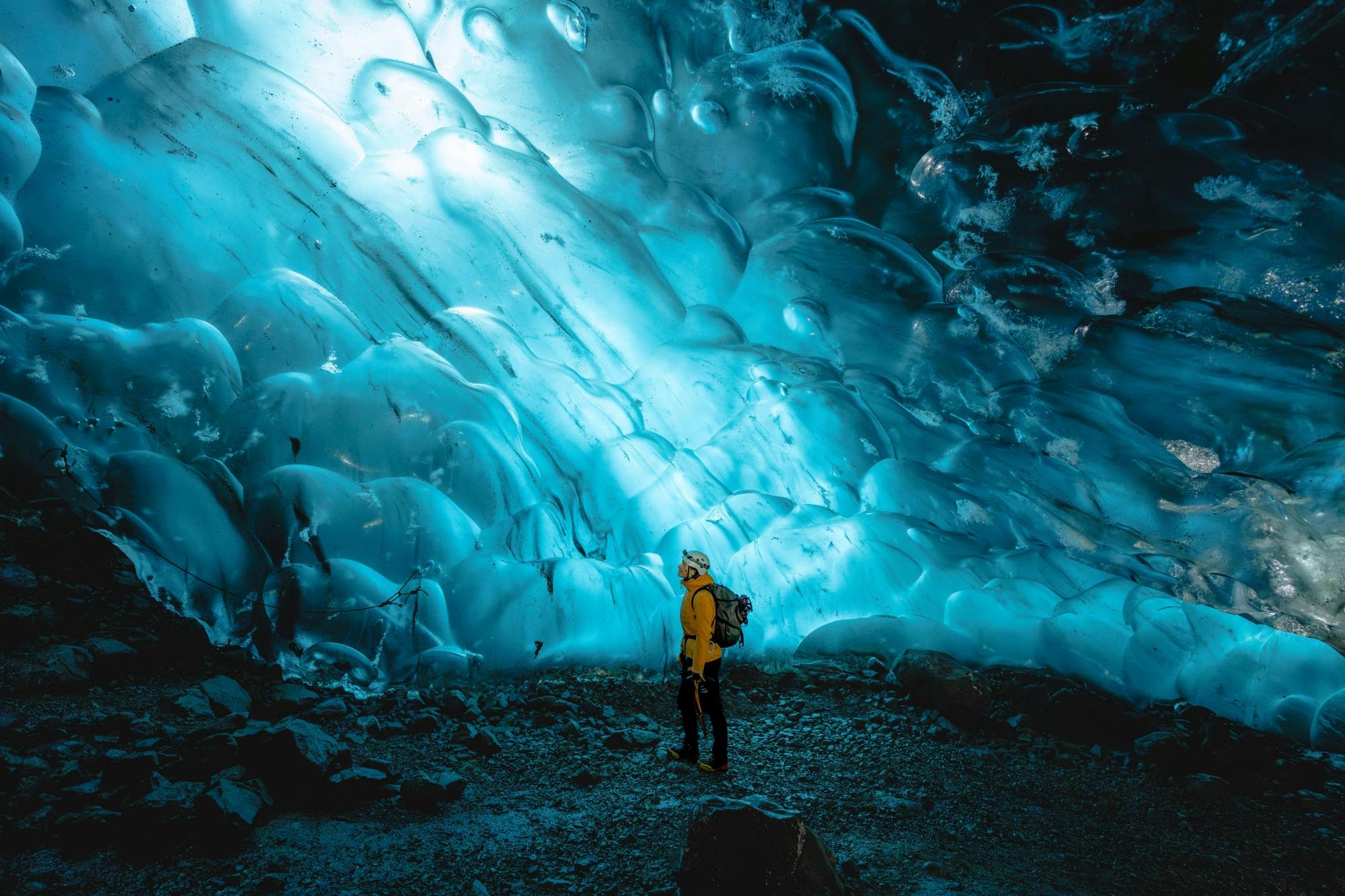 Rundtur till en kristall isgrotta i Vatnajökull nationalpark