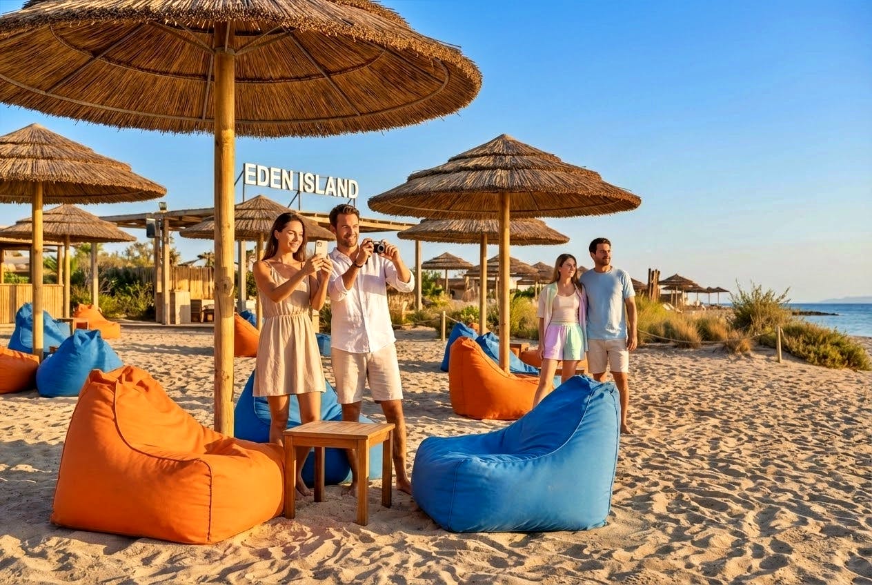 Experiência de snorkeling na Ilha Eden com almoço a partir de Hurghada