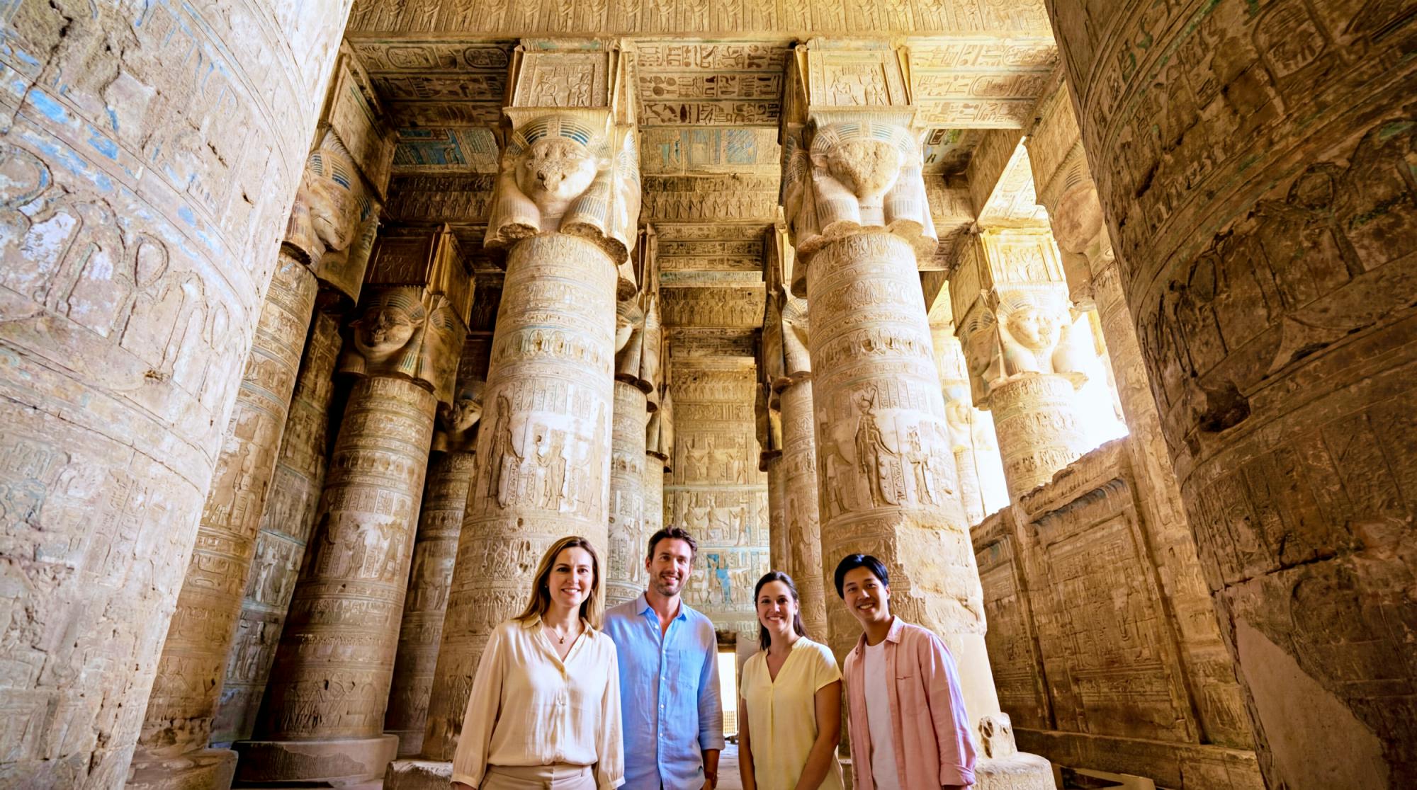 Wycieczka z przewodnikiem po Dendera i Abydos z Hurghady z domowym lunchem