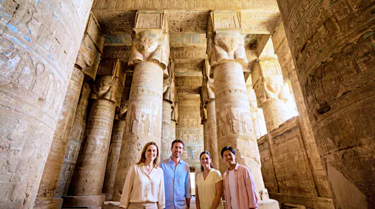 Visita guiada a Dendera y Abidos desde Hurghada con almuerzo casero