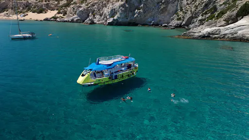 Semi-submarine adventure from Kolymbia with swim stops