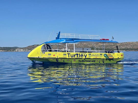 Wycieczka łodzią podwodną z portu Faliraki na Rodos z transferem