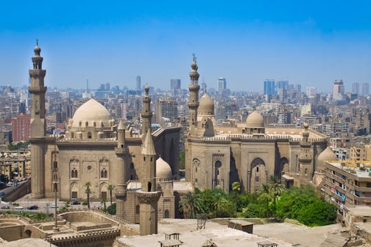 Old Cairo Mosque, churches, and New Grand Museum by plane from Sharm
