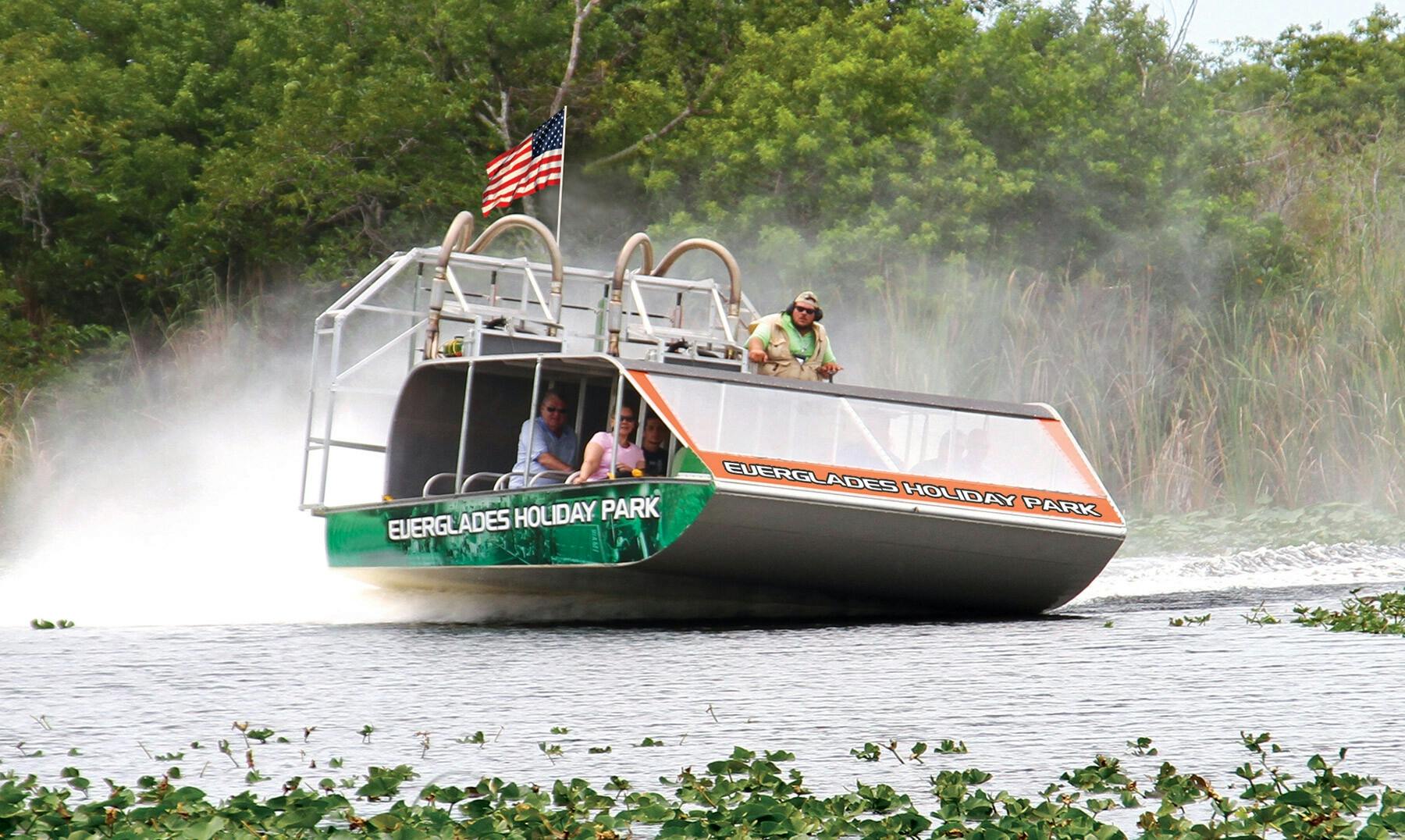 Everglades airboat ride with Biscayne Bay boat tour and transportation