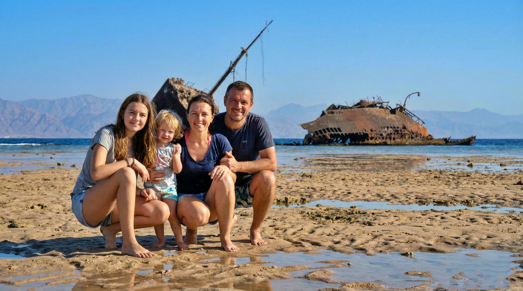 Pasto beduino cucinato in casa e giro in cammello nel Parco Nazionale di Nabq