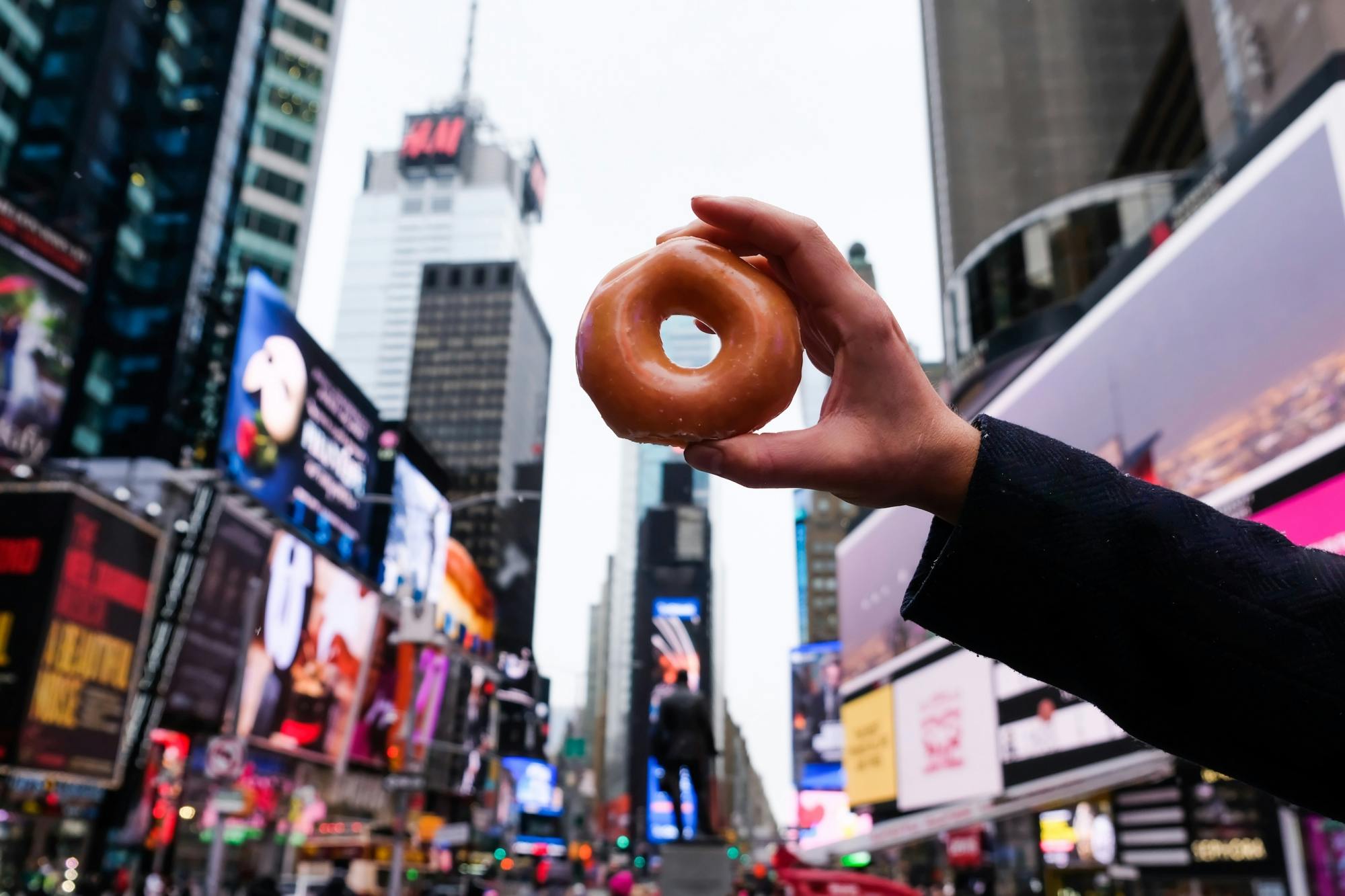 Tour a piedi di Times Square con visita ai negozi di ciambelle
