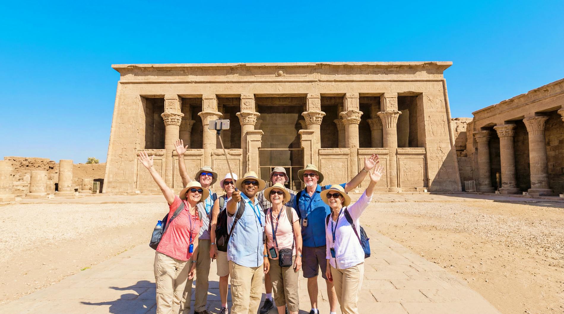 Luxor by air with Dendera temple and Valley of the Kings from Sharm
