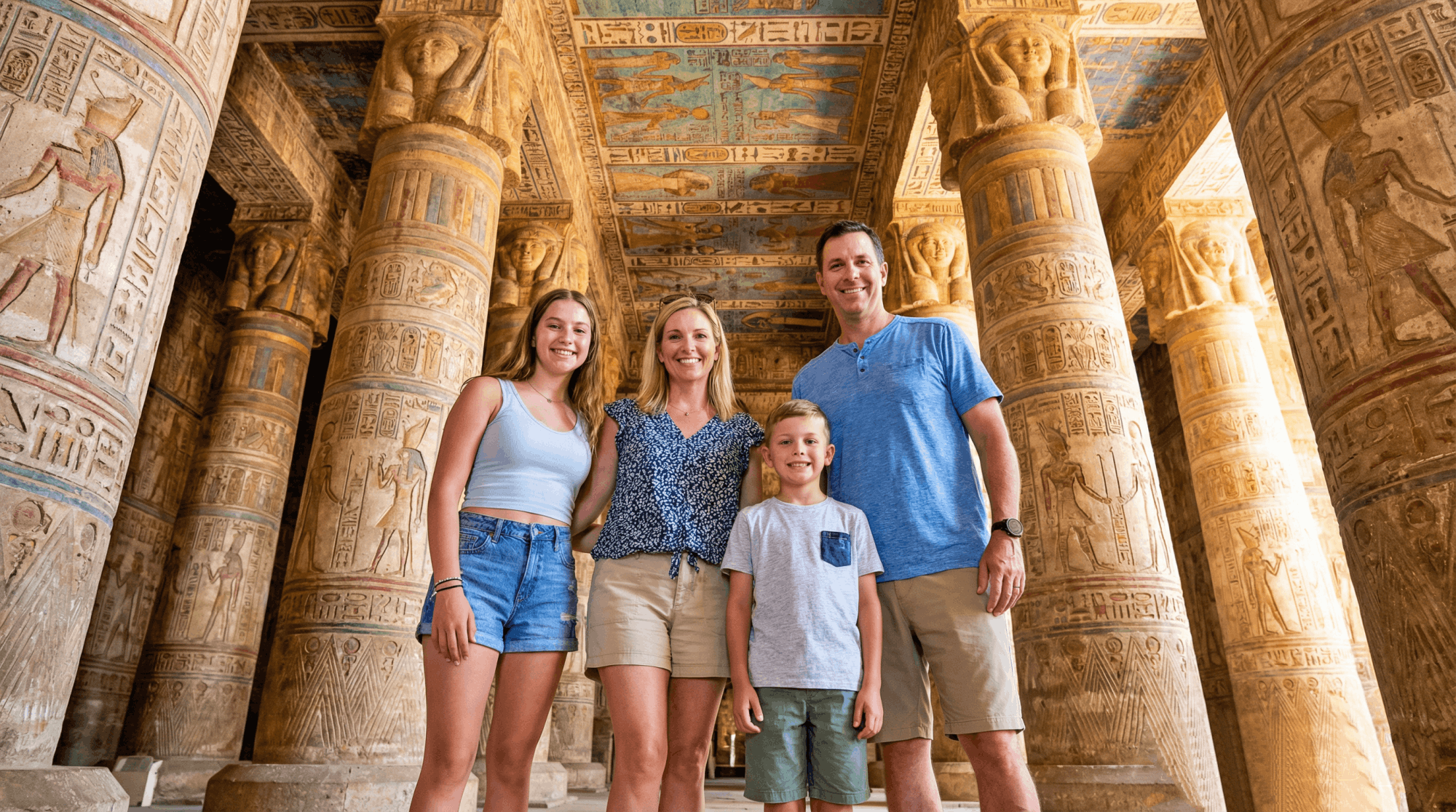 Dendera Temple,Valley of Kings,felucca cruise and lunch from Hurghada