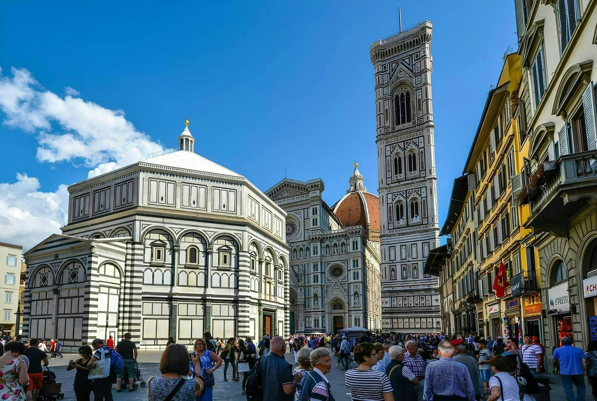 Giottos Glockenturm und Dom von Florenz Platz-Highlights mit Audio-App