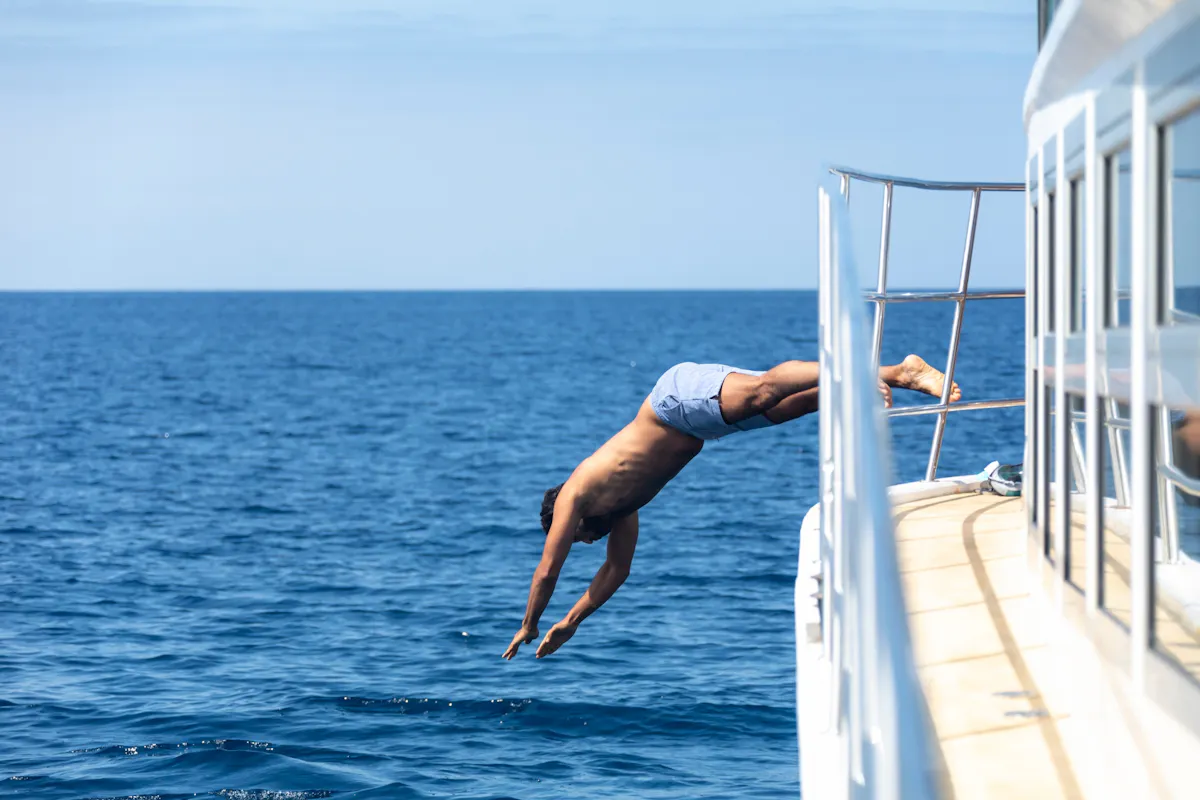 Corfu east coast catamaran cruise with drinks and snacks