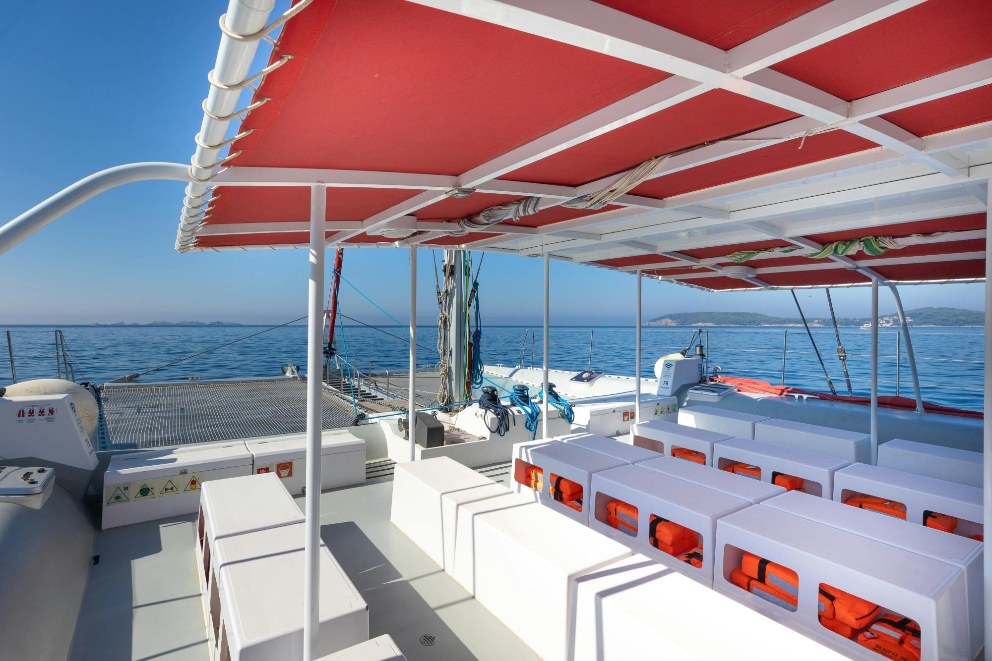 Adults-only Corfu sunset catamaran cruise with drinks and snacks