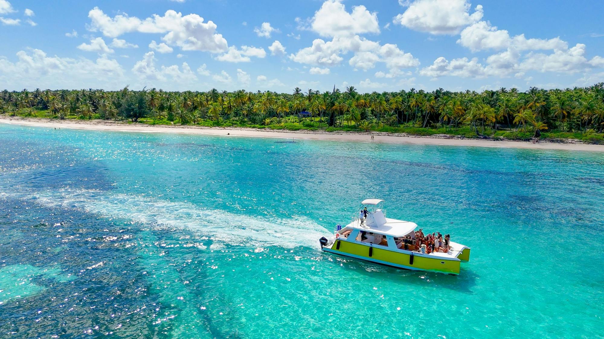 Dominican Republic zip-lining and catamaran cruise with lunch
