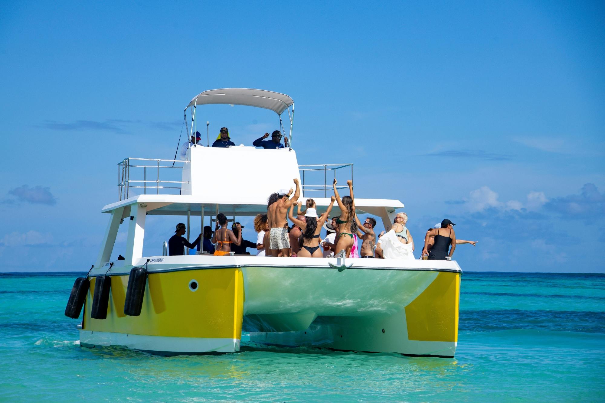 Dominican Republic zip-lining and catamaran cruise with lunch