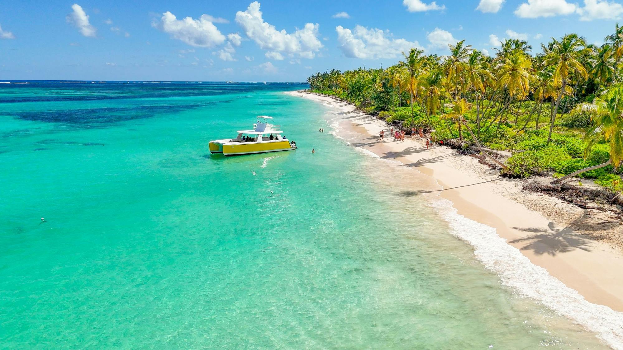 Dominican Republic zip-lining and catamaran cruise with lunch