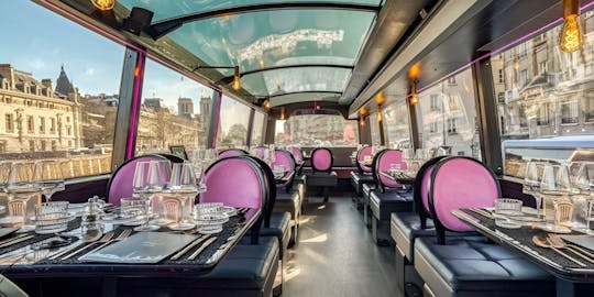Paris panoramic bus tour with an on-board lunch from Champs-Elysées