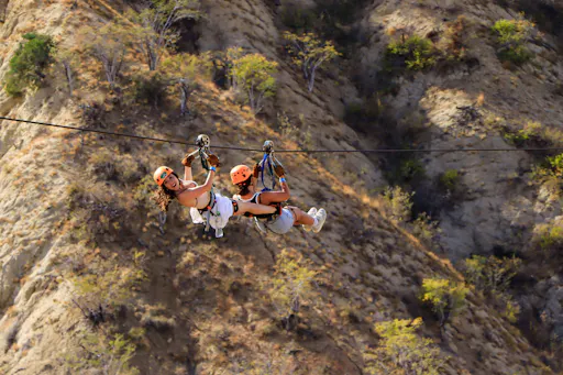 Los Cabos sunset UTVs and moonlight ziplines