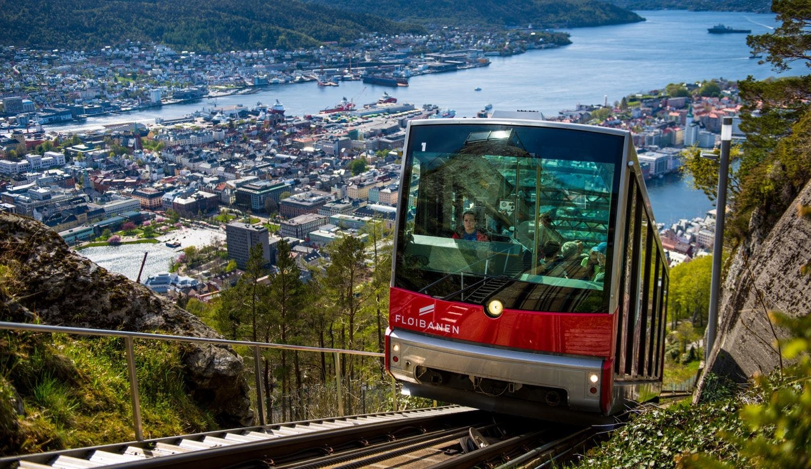 Mostraumen cruise, historic city walk and Flöyen funicular guided tour