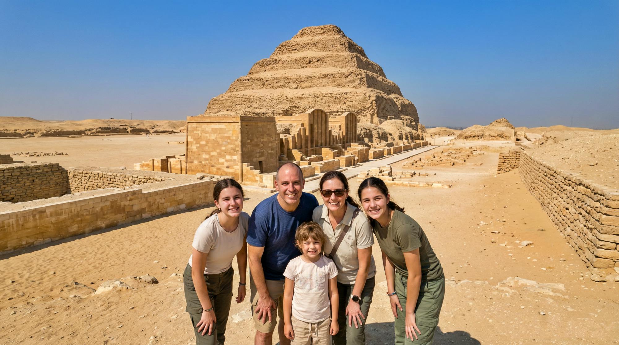 Saqqara Pyramids, Tombs, Serapeum and Grand Museum by plane from Sharm