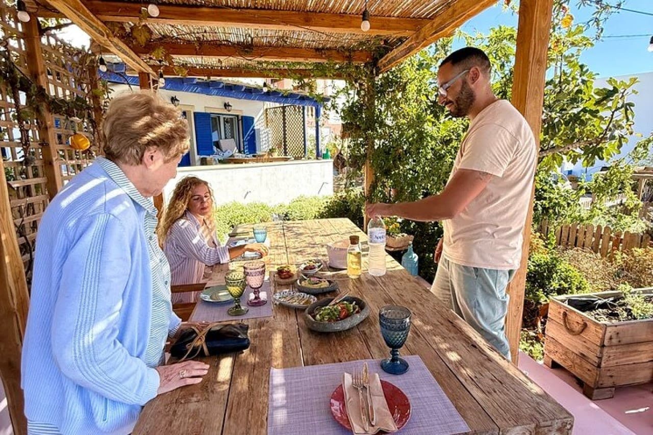 Santorini private tour with local cuisine and village visits