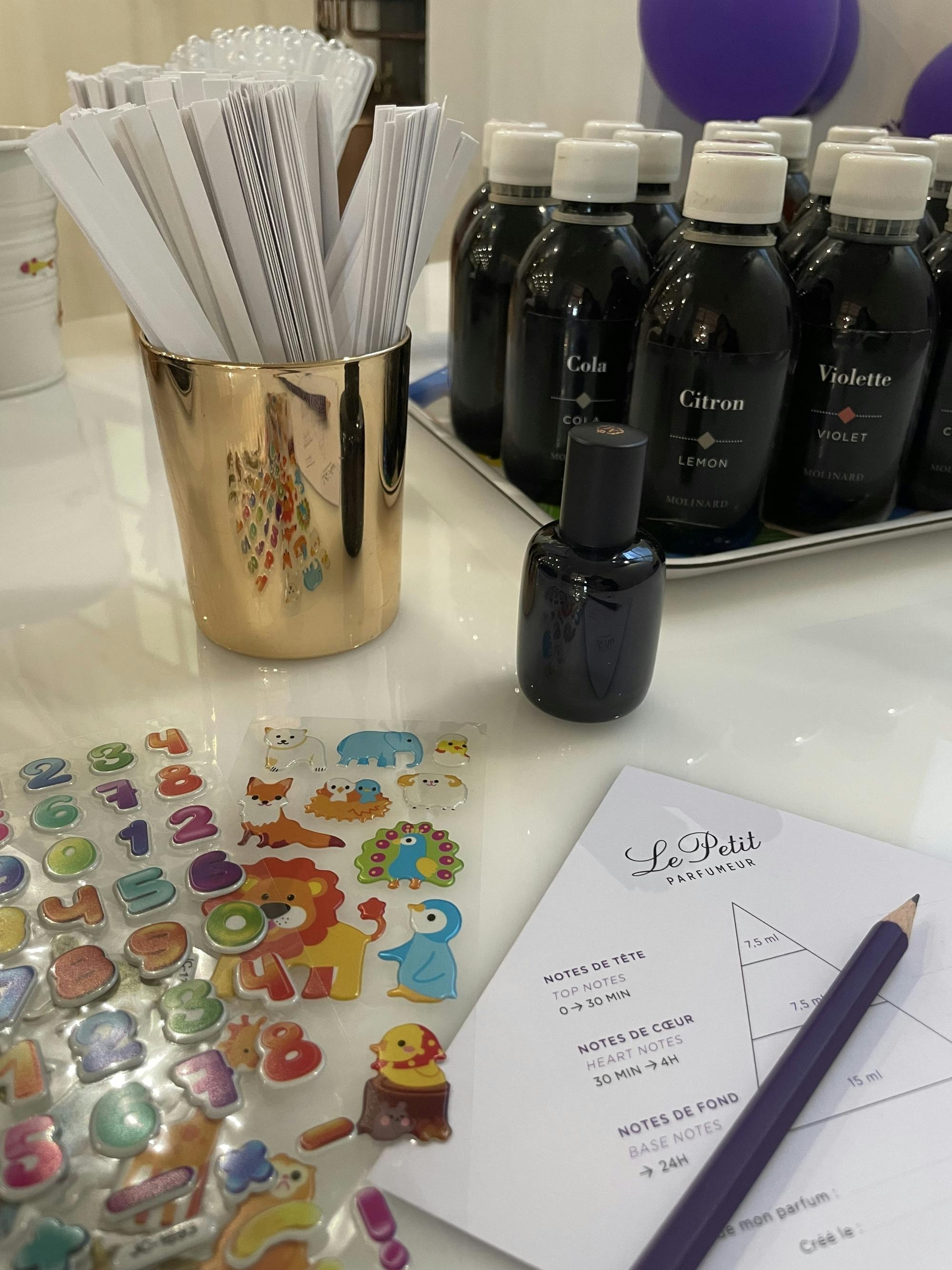 Taller infantil Le Petit Parfumeur en Molinard Parfums, París