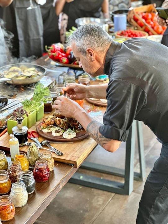 Kochkurs und Weinverkostung auf Santorin