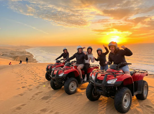 Quad Bike along Morocco's Atlantic Coast with BBQ Dinner and Transfer