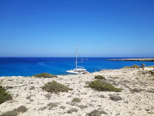 Konnos Baai relaxte catamarantrip