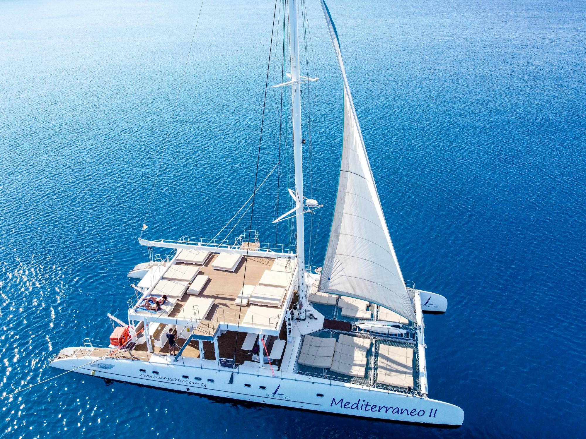 Konnos Bay relaxing catamaran trip