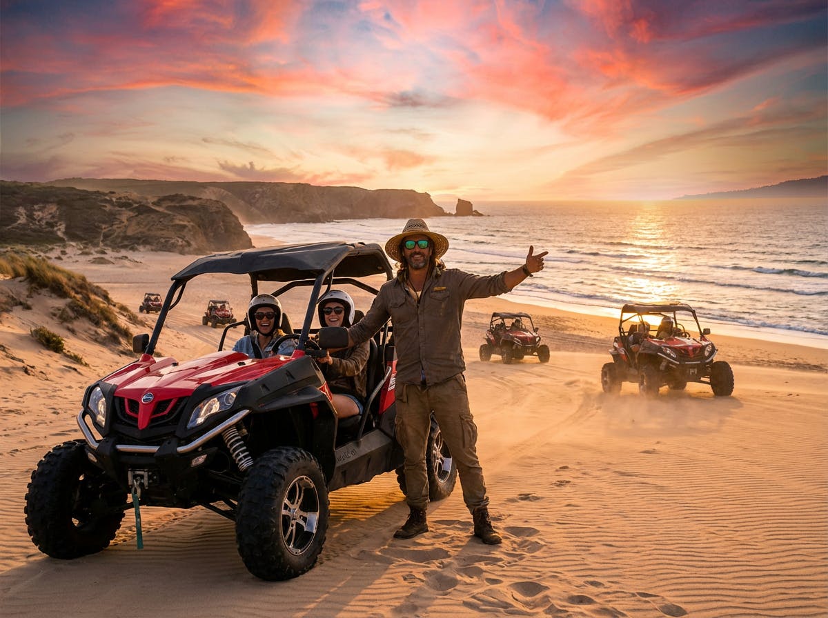 Aventure en buggy au coucher du soleil avec dîner barbecue
