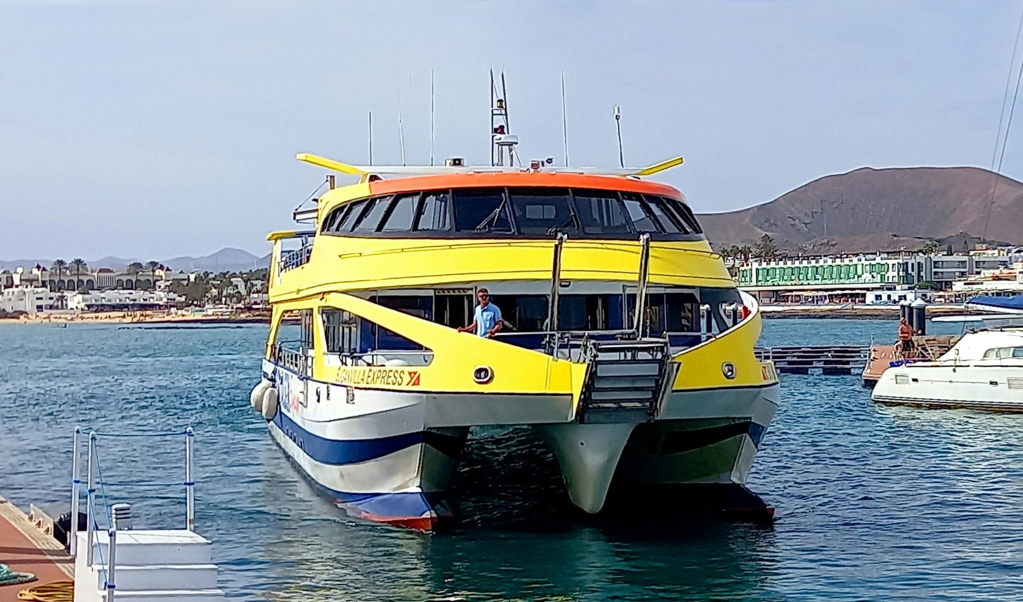 One way ferry ticket with Fred Olsen to Lanzarote