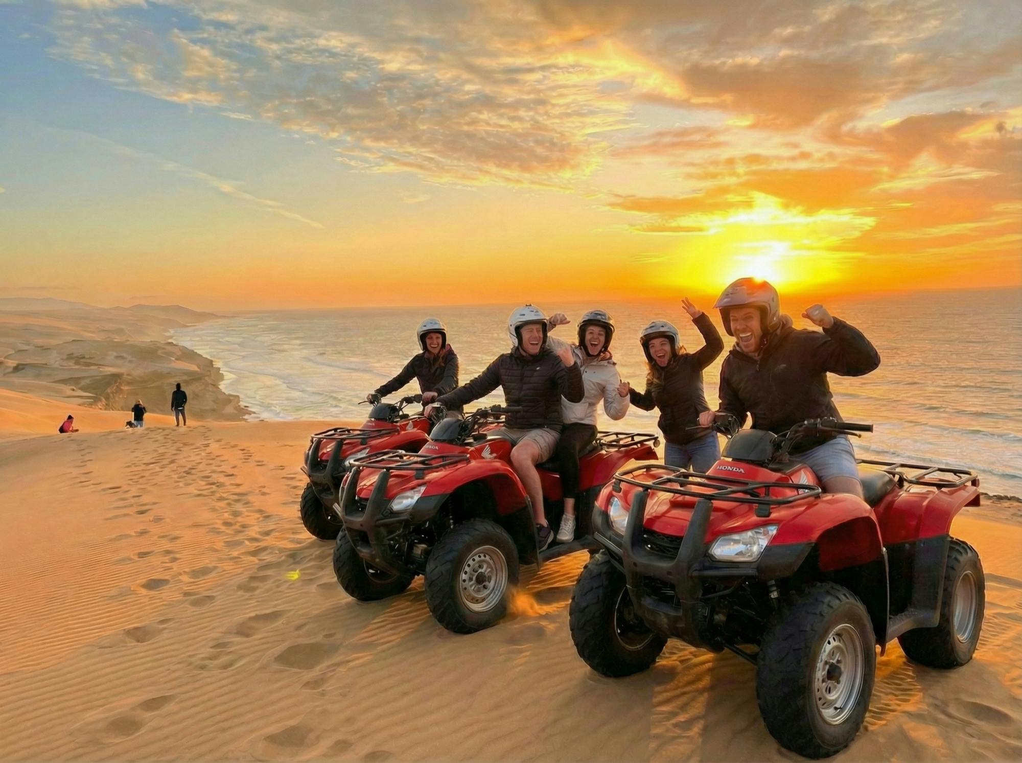 Aventura de dia inteiro saindo de Agadir com passeio de quadriciclo, sandboard e almoço
