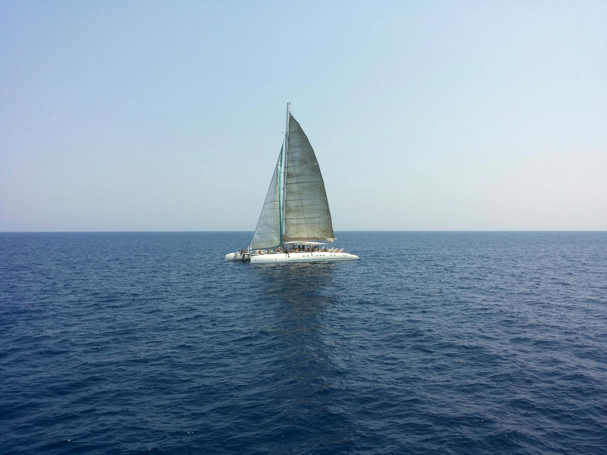 Relaxing adults-only Blue Lagoon catamaran trip