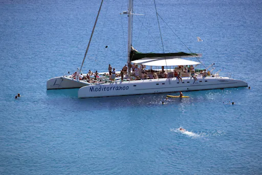 Sunset adults-only catamaran trip